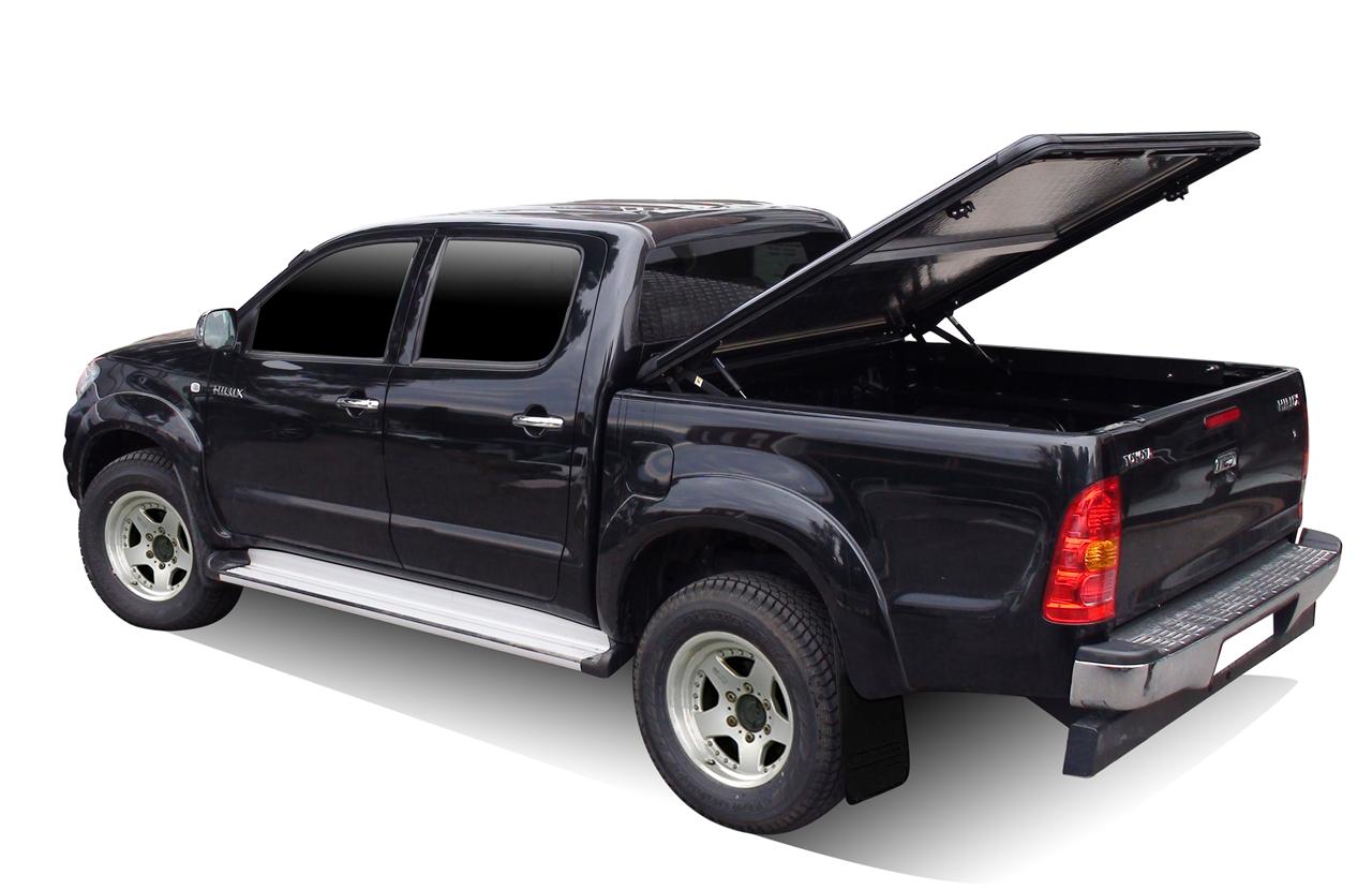 Evo119 Upstone Aluminium Tonneau Cover Toyota Hilux Vigo Double Cab 2005 2015 Checker Plate Toyota Hilux