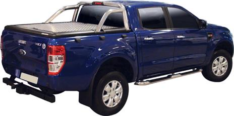 Evor330 Upstone Aluminium Tonneau Cover Ford Ranger Double Cab 2012 Compatible With Original Roll Bar Ford Ranger